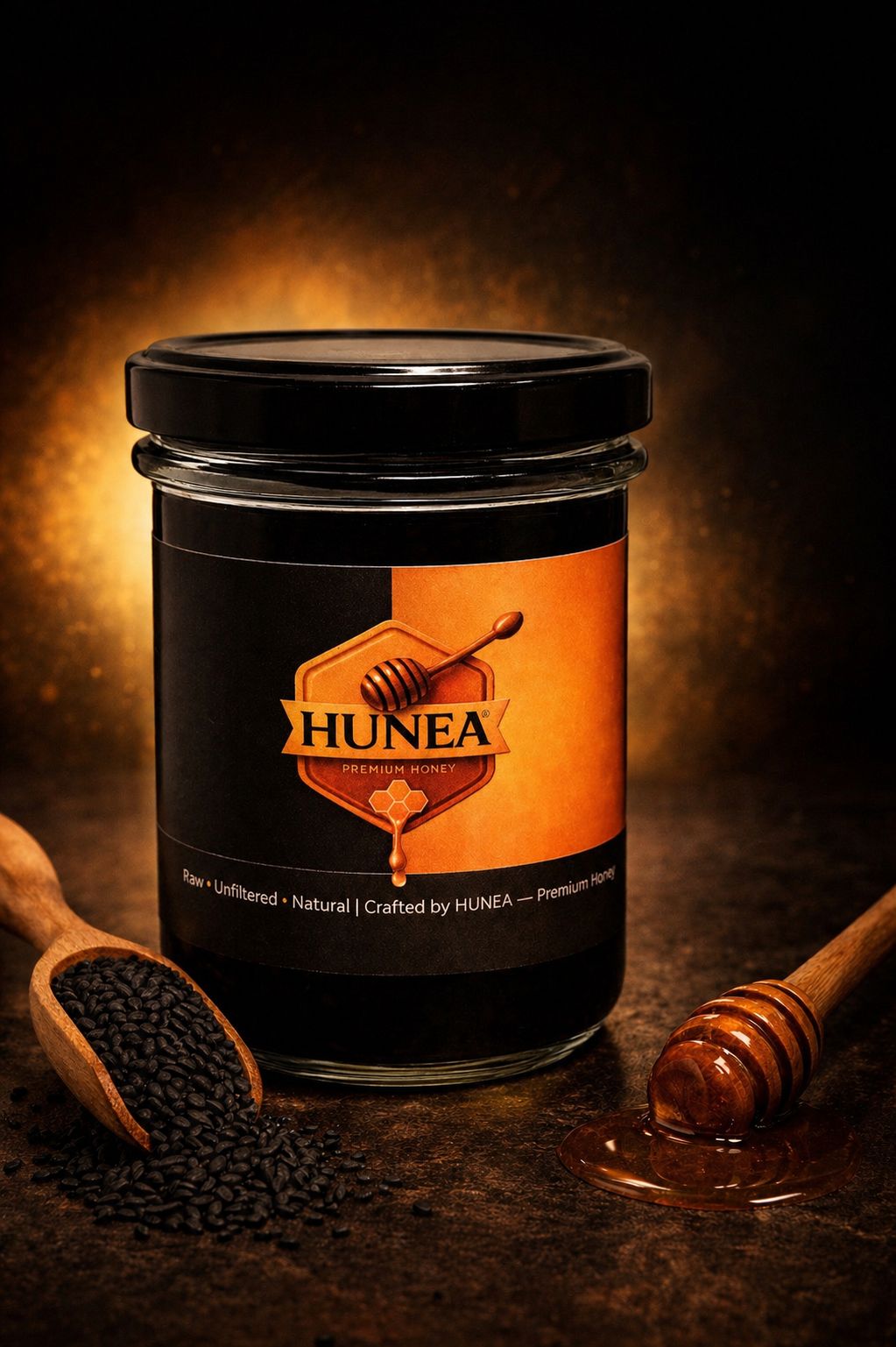 Hunea Black Gold jar